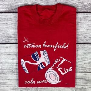Vintage 1980s Pepsi-Cola vs Coca-Cola Single Stitch T-shirt